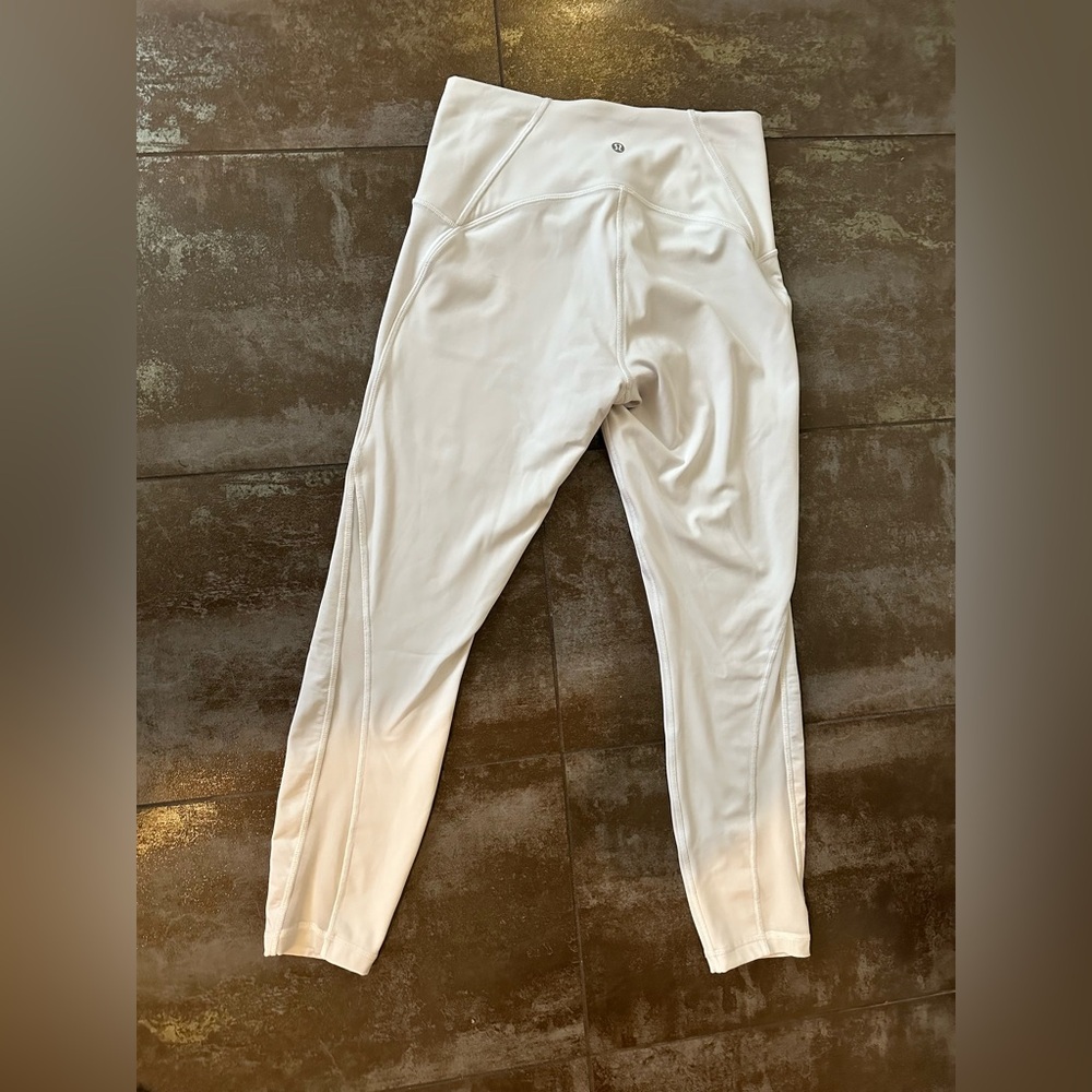 White Lululemon leggings size 8